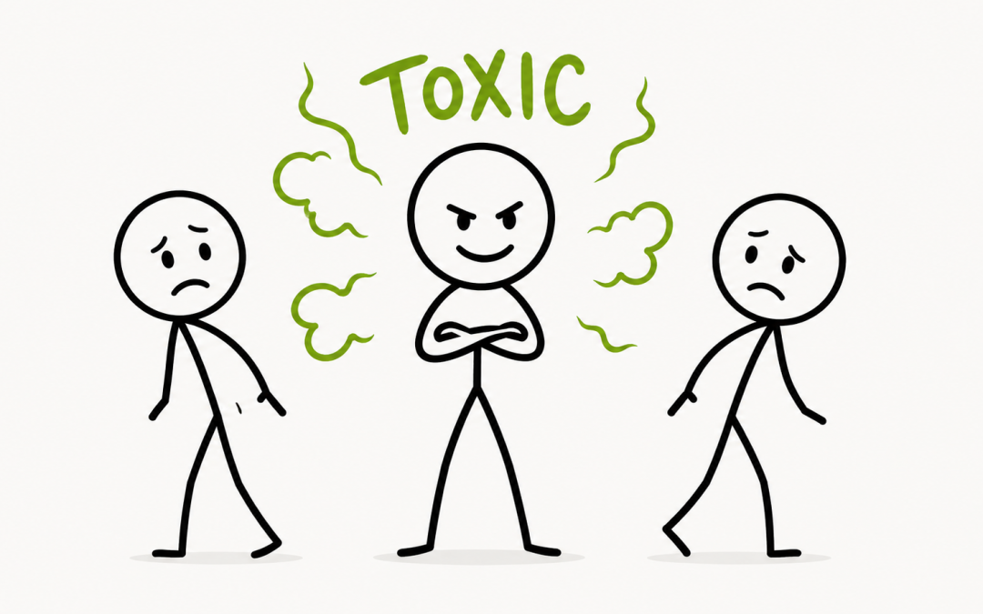A toxic person in between two co-workers