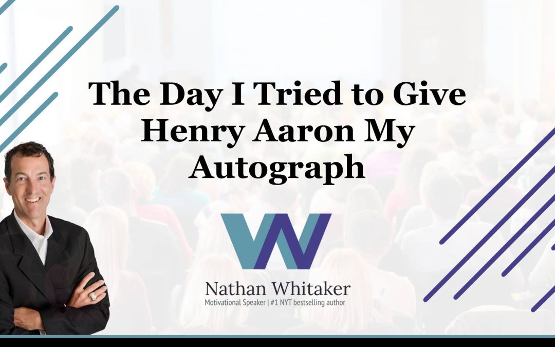 The Day I Tried to Give Hank Aaron My Autograph